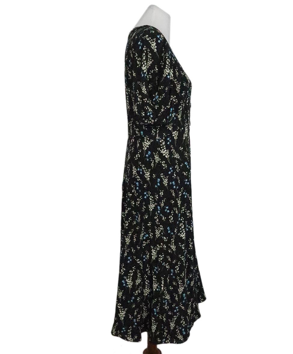 Erdem Floral Dress Black