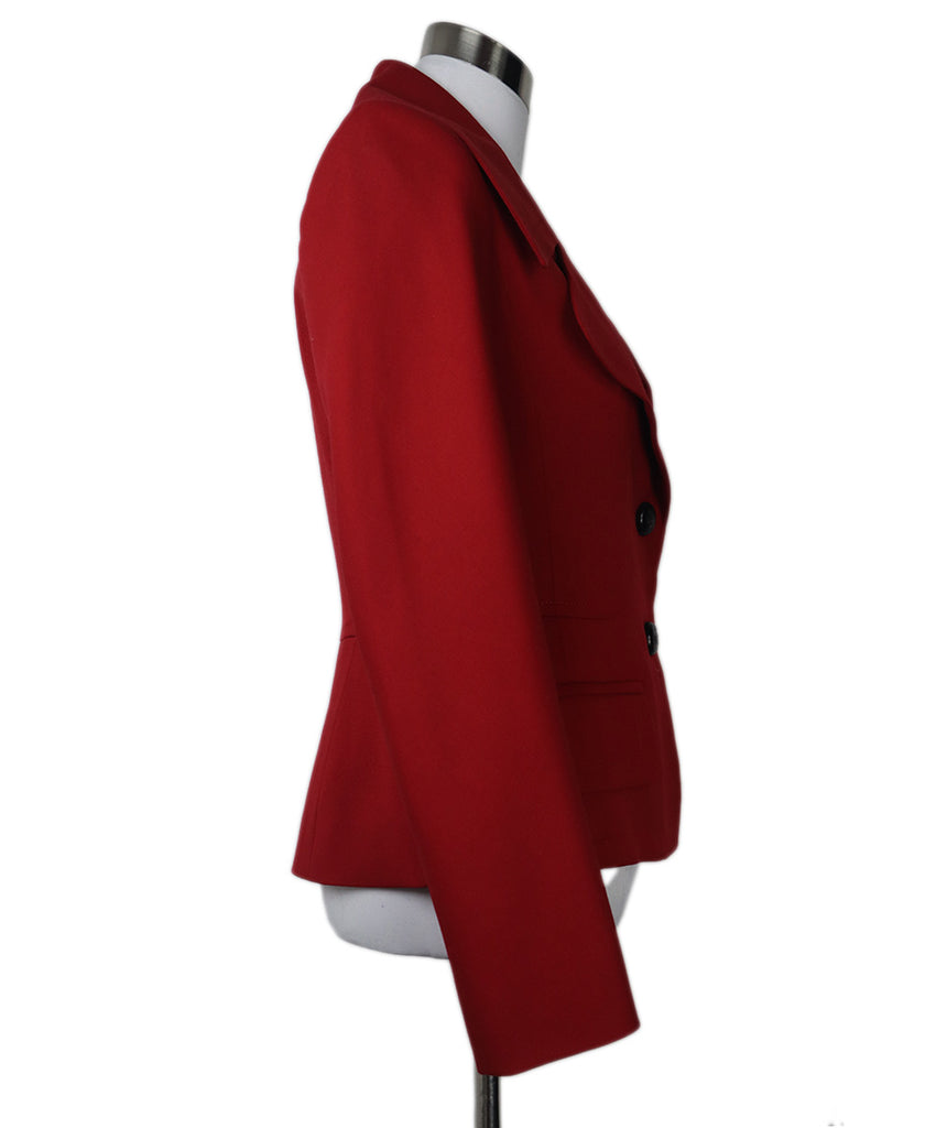 Escada Red Wool Jacket 1