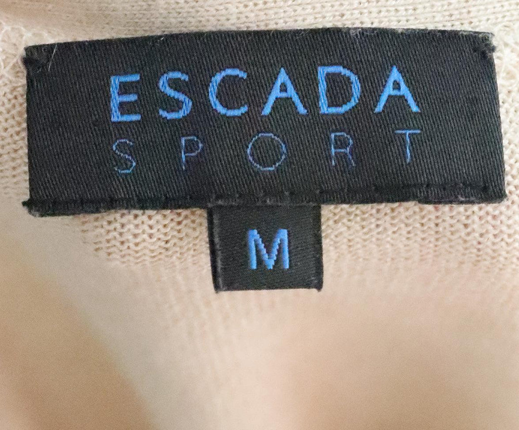 Escada Sport Beige & Purple Striped Cardigan 3