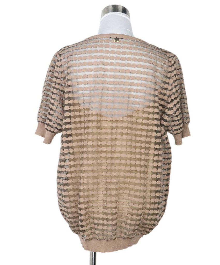 Escada Tan Mesh Top 2