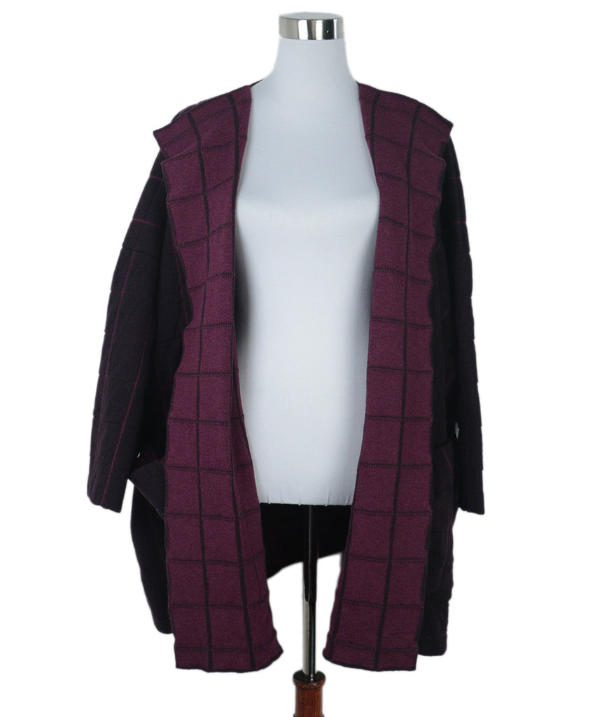 Eskandar Purple & Plum Cashmere Cardigan 