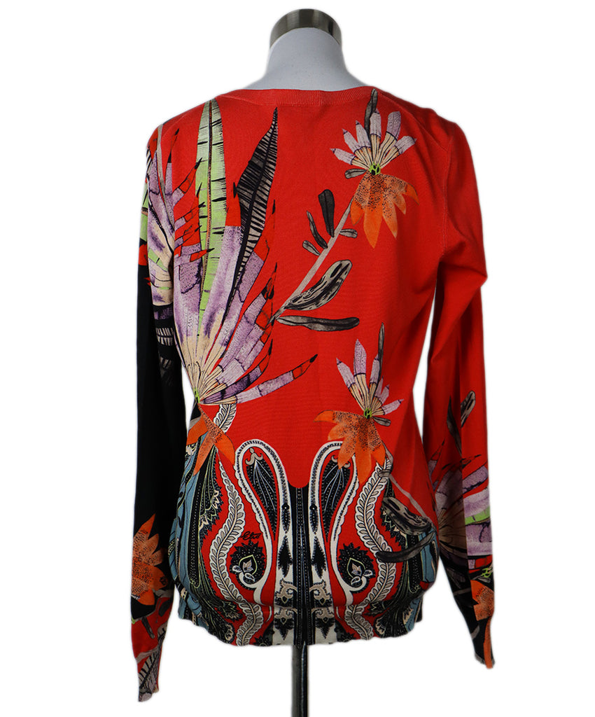 Etro Red & Multi Print Sweater 2