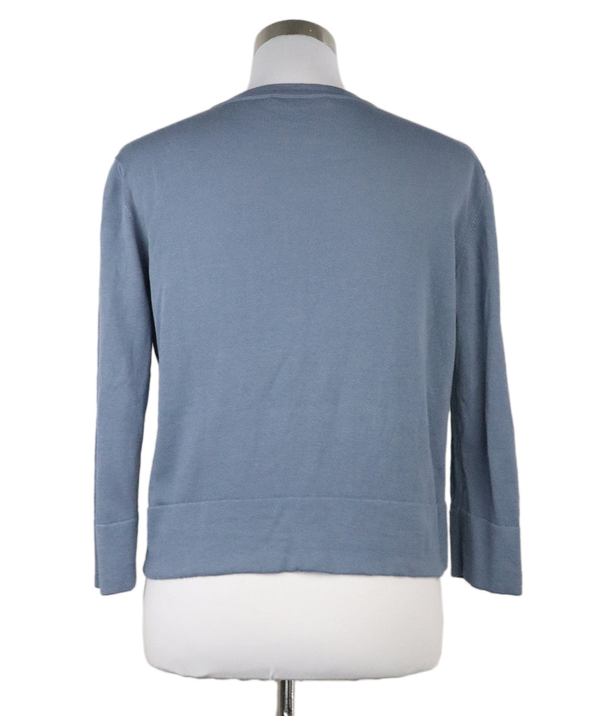 Fabiana Filippi Blue Cotton Sweater 2