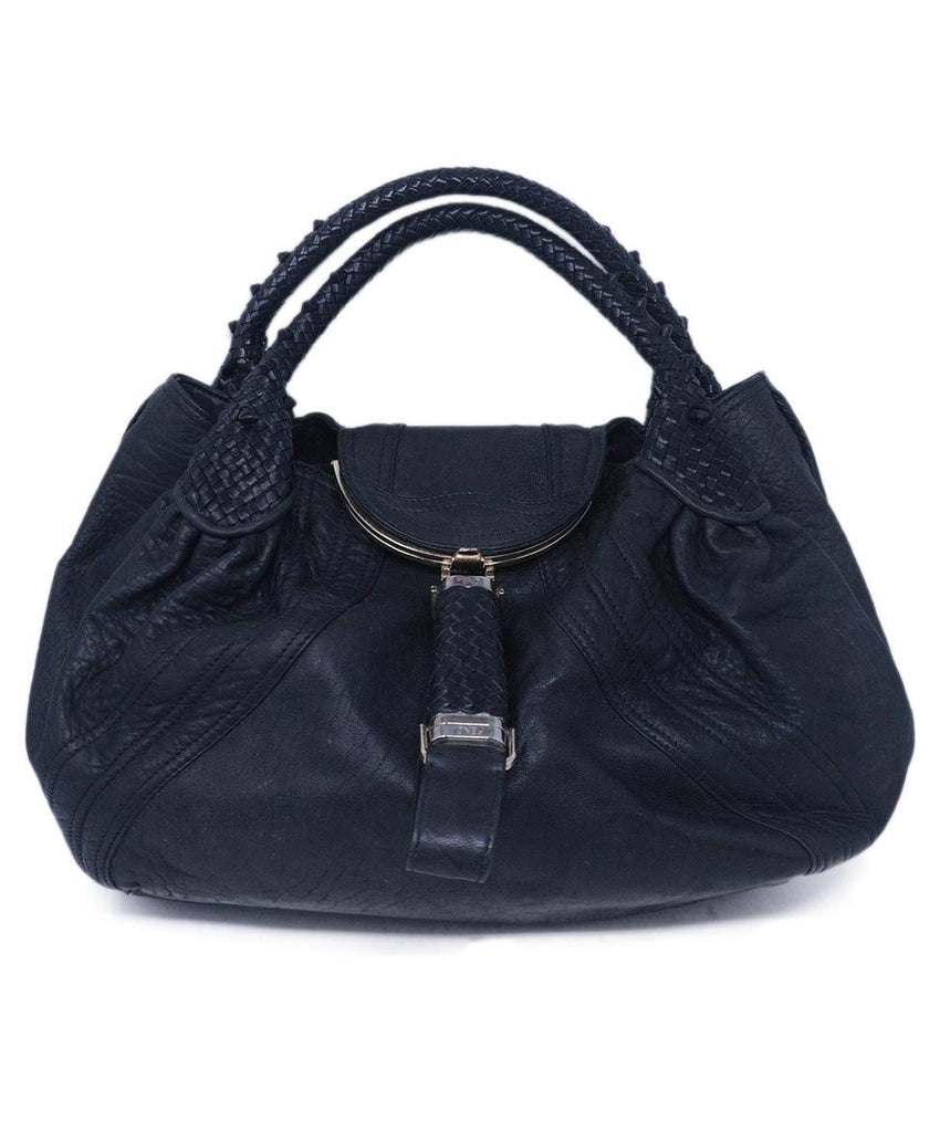 Fendi Black Leather Spy Bag 