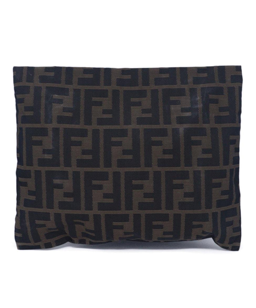 Fendi Black & Brown Logo Cosmetic Bag 2