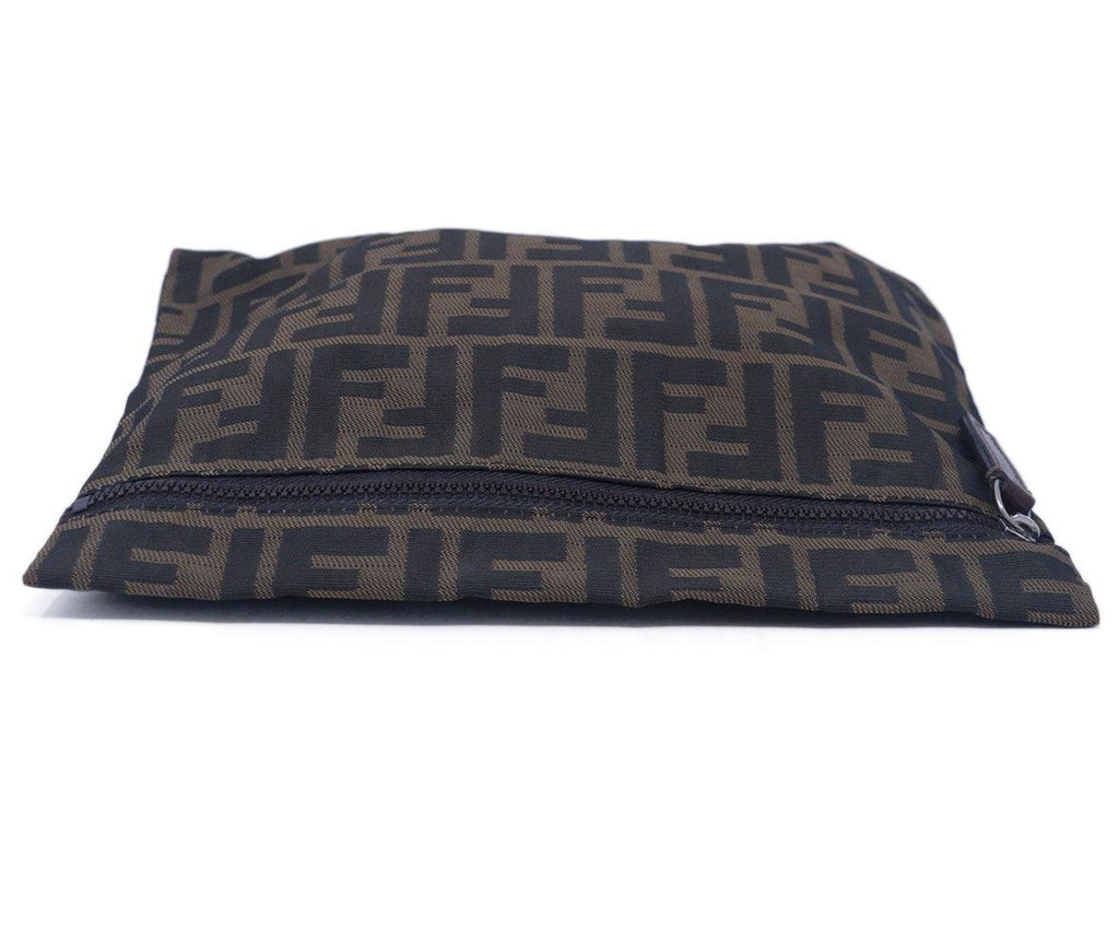 Fendi Black & Brown Logo Cosmetic Bag 4