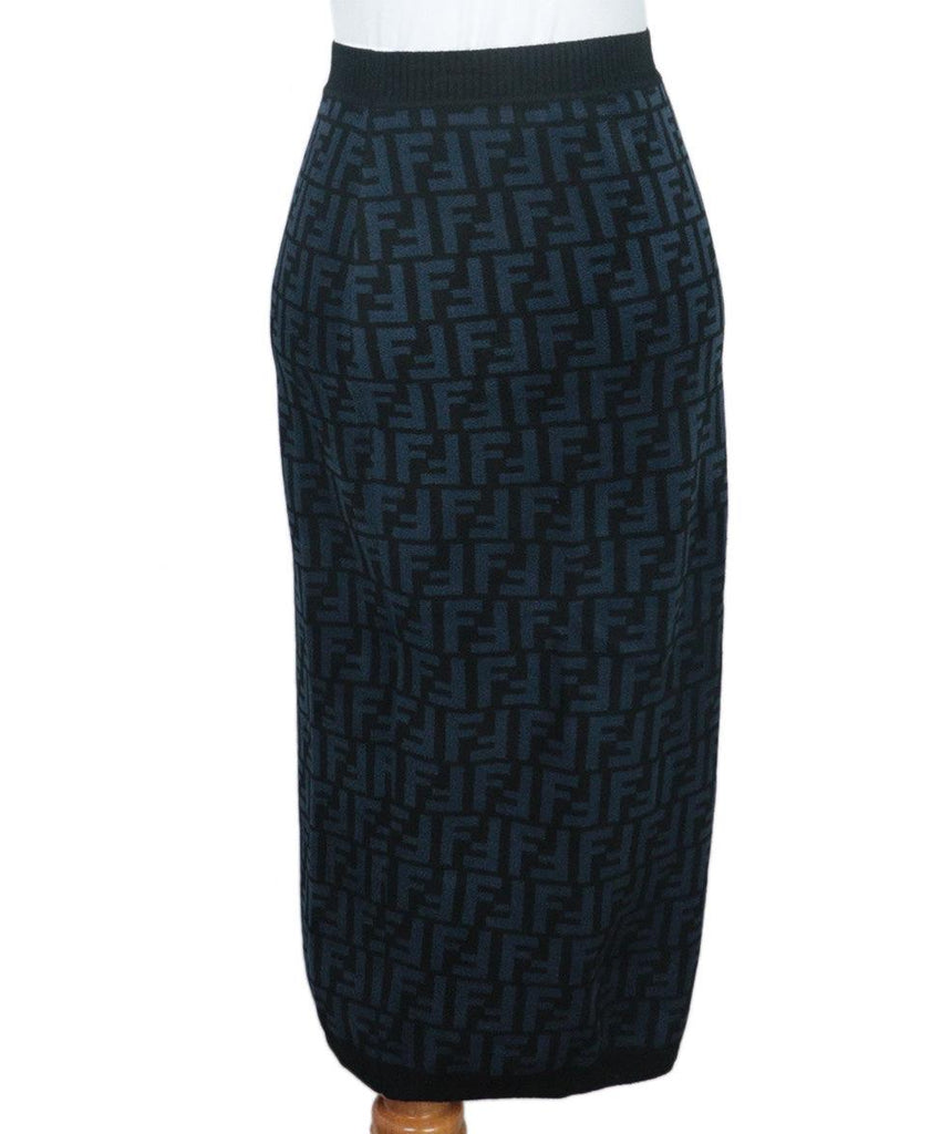 Fendi Navy & Black Logo Skirt Set 3