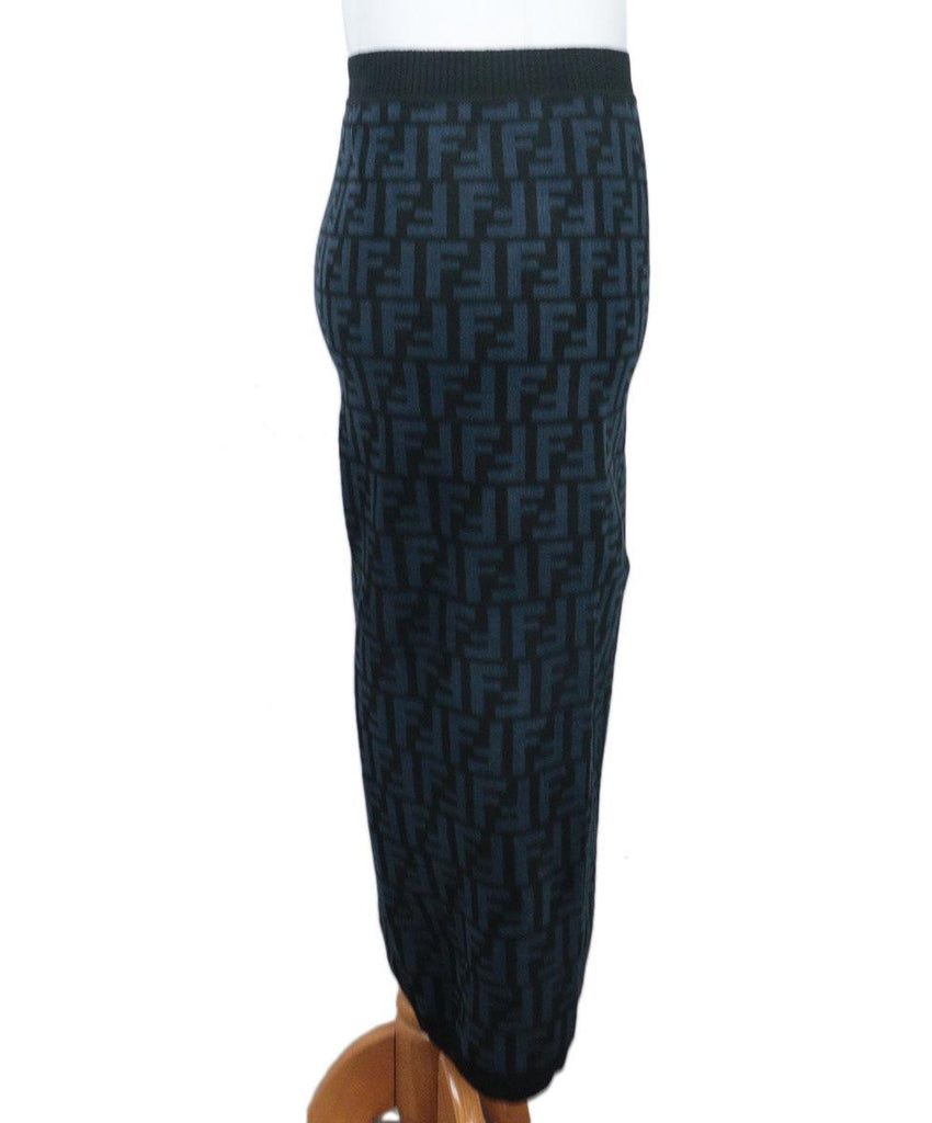 Fendi Navy & Black Logo Skirt Set 4