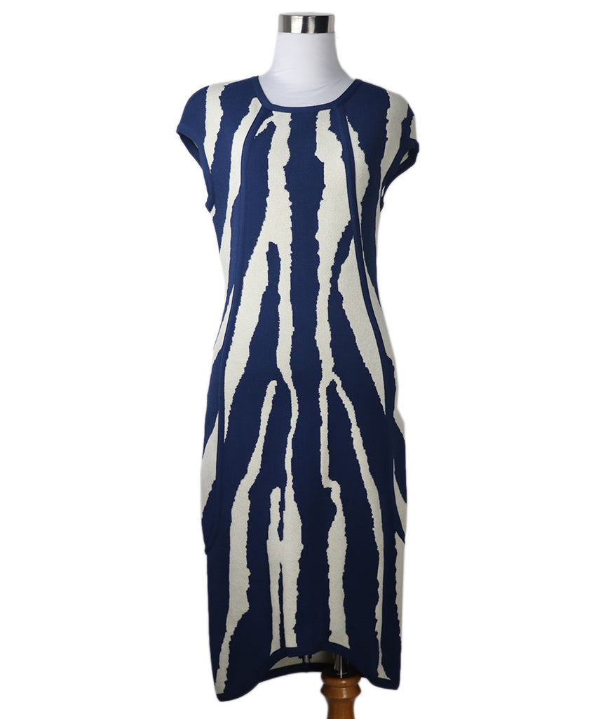 Fendi Blue & White Spandex Dress 