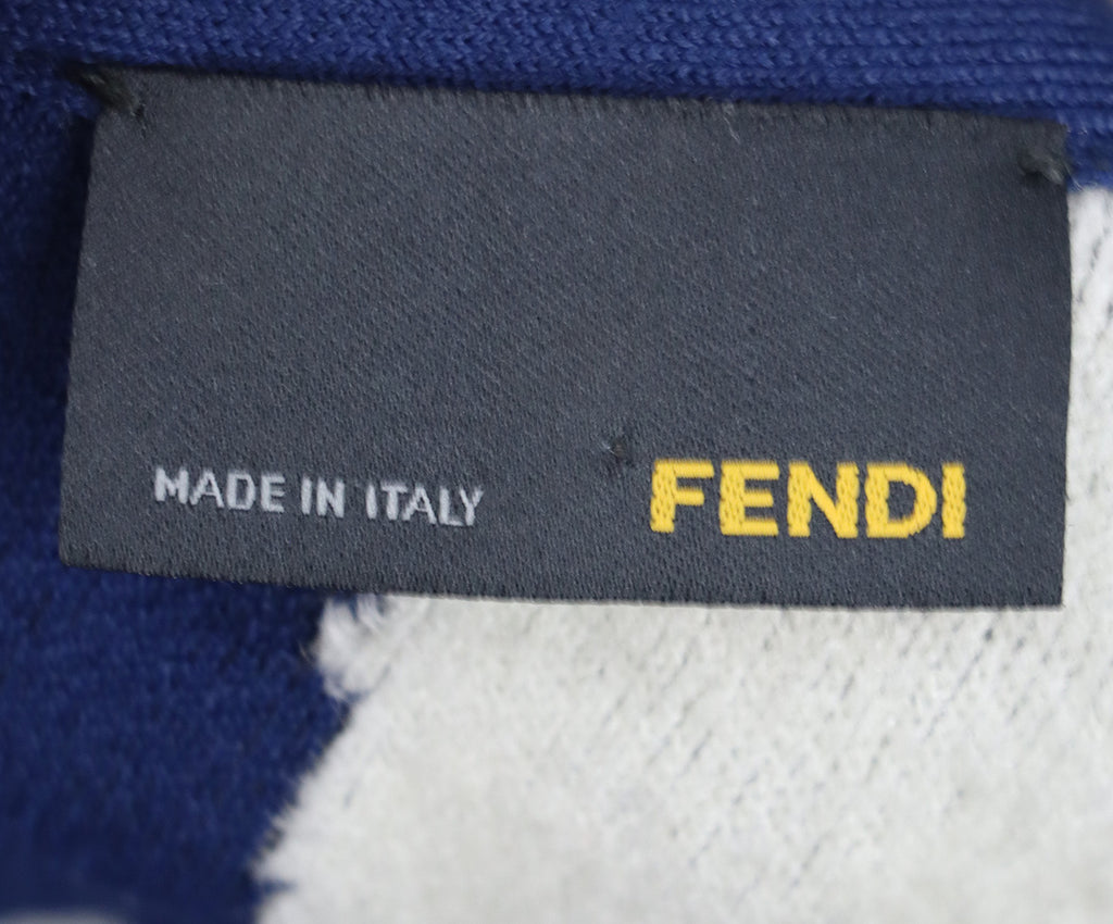 Fendi Blue & White Spandex Dress 3