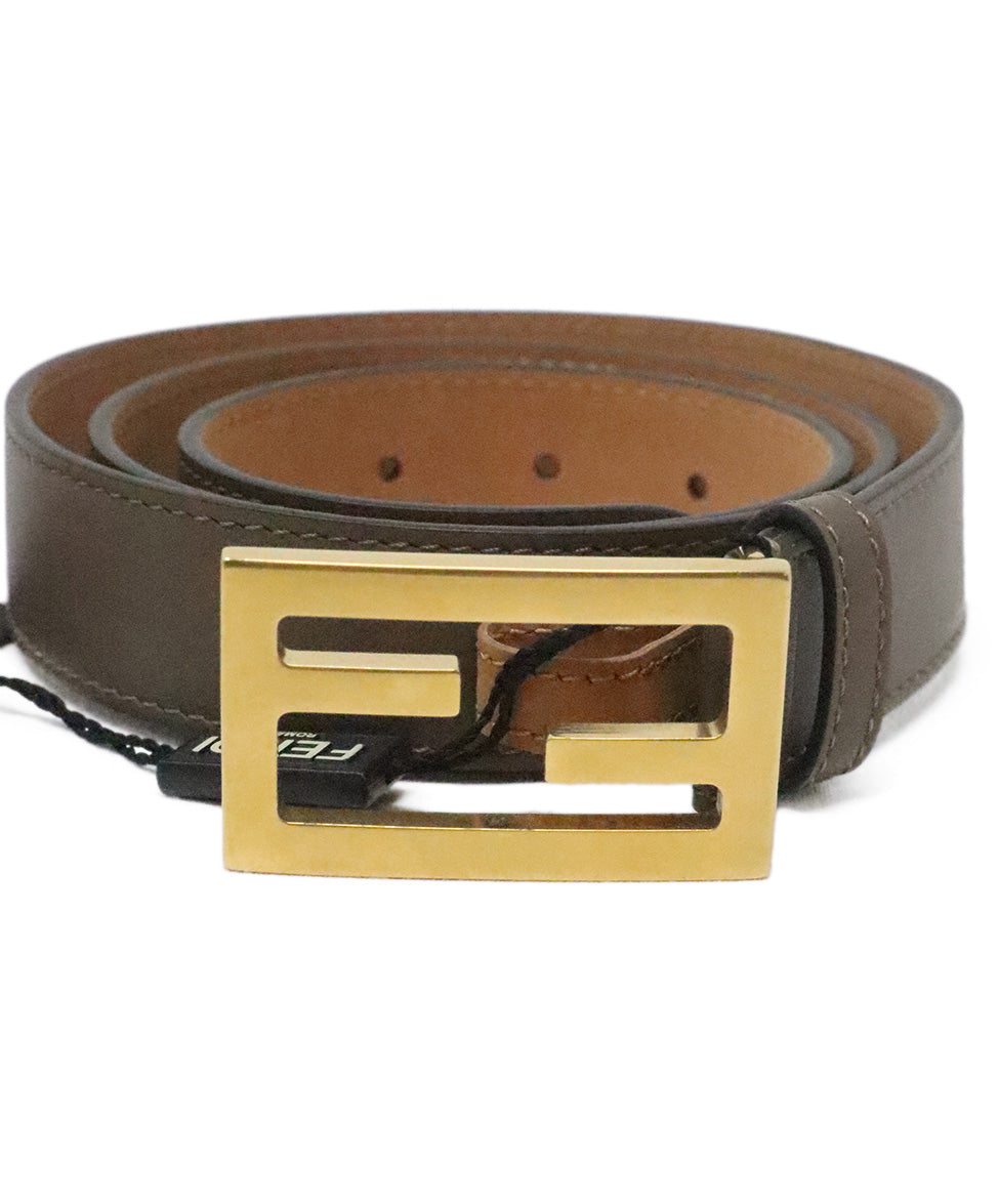 Fendi belt discount brown and gold