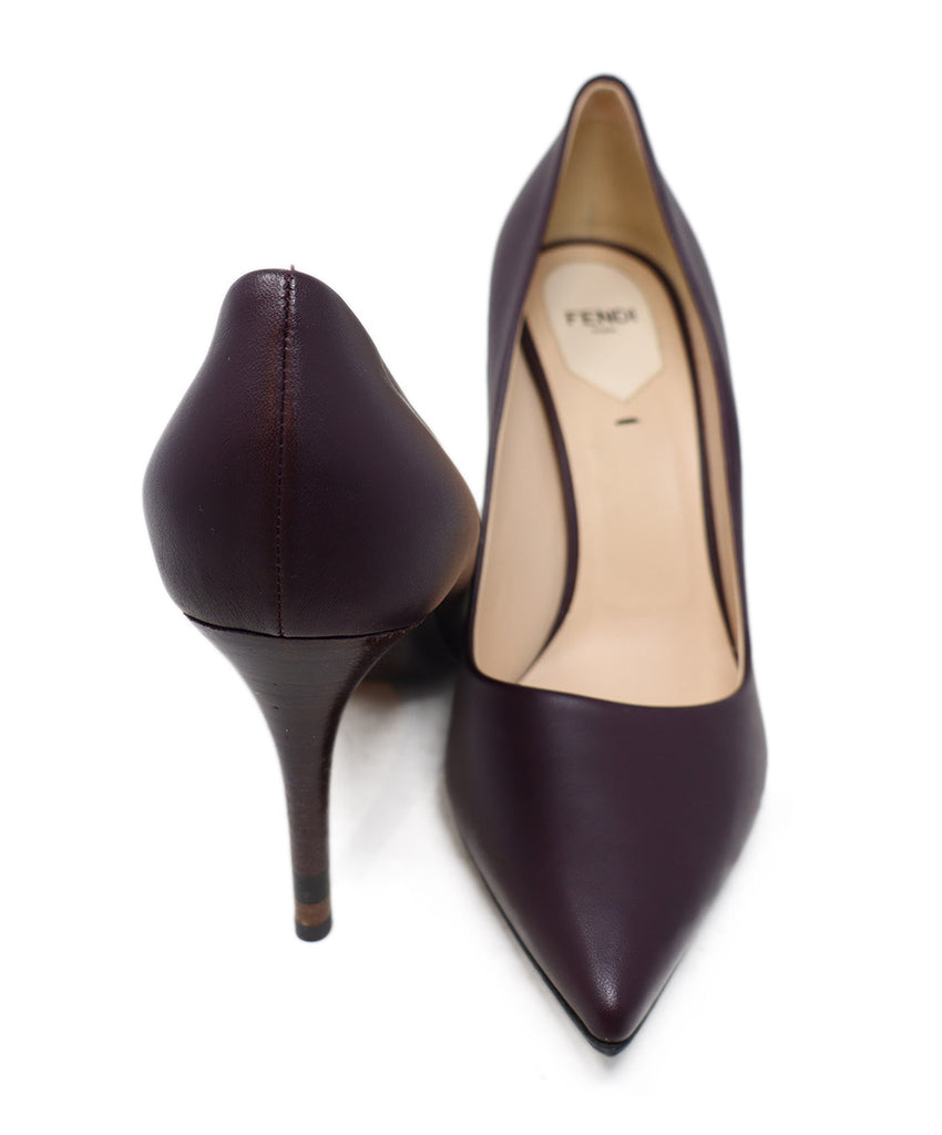 Fendi Purple Leather Heels 2