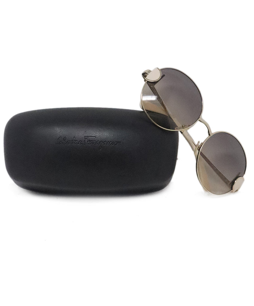 Ferragamo Brown & Beige Sunglasses 5