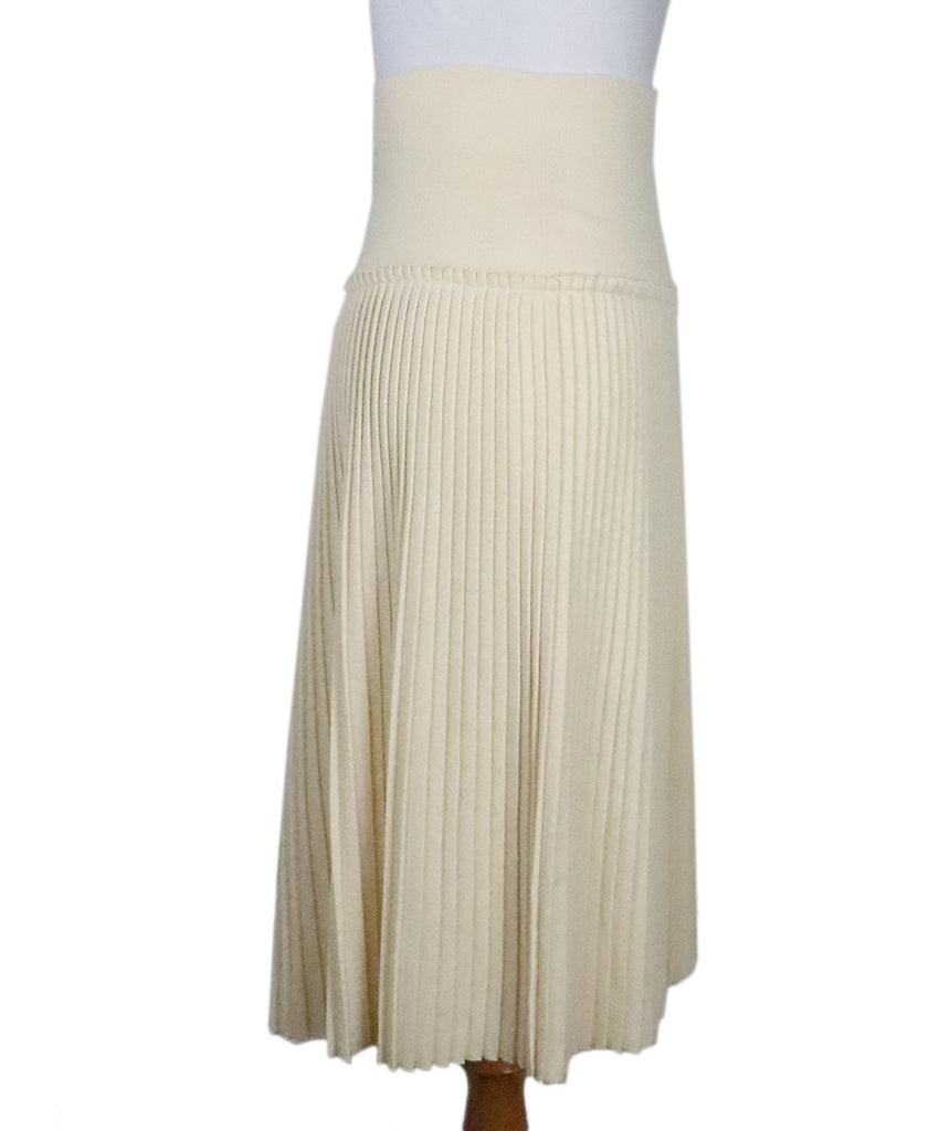 Ferragamo Cream Wool Skirt 1