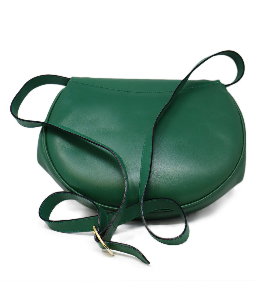 Ferragamo Green Leather Shoulder Bag 2