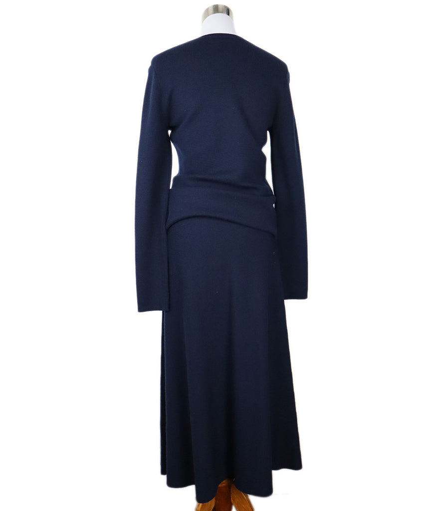 Gabriela Hearst Navy Cashmere Skirt Set 