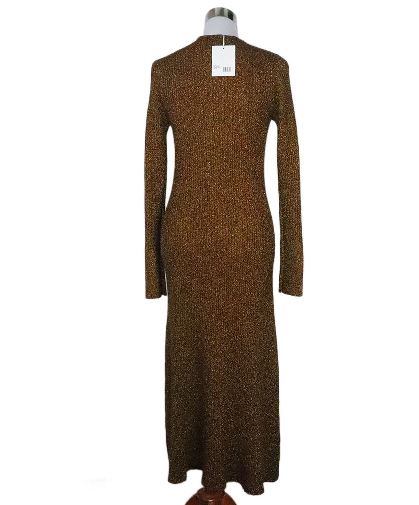 Ganni Bronze Lurex Dress 2