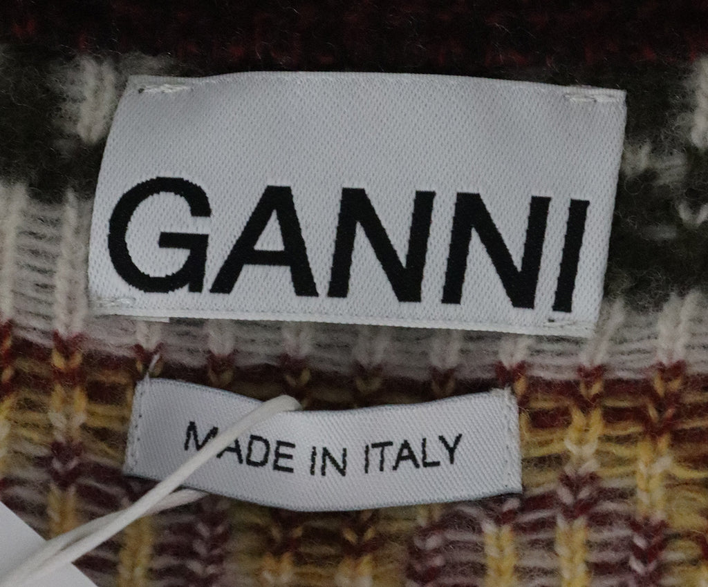 Ganni Multicolored Wool Polyamide Vest 3