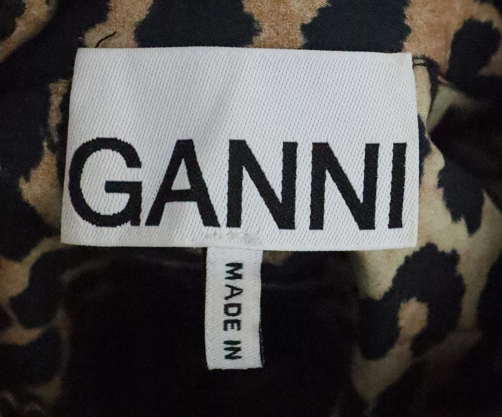 Ganni Leopard Print Cotton Dress 3