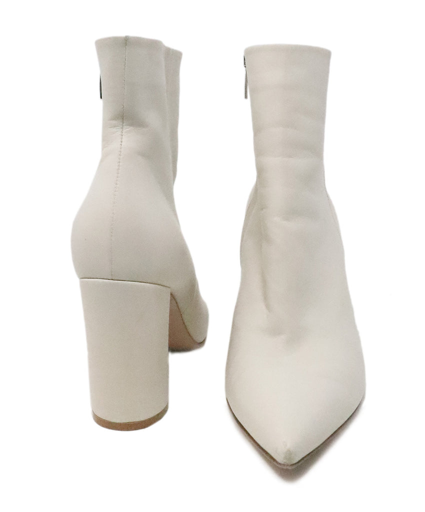 Gianvito Rossi White Leather Booties 2