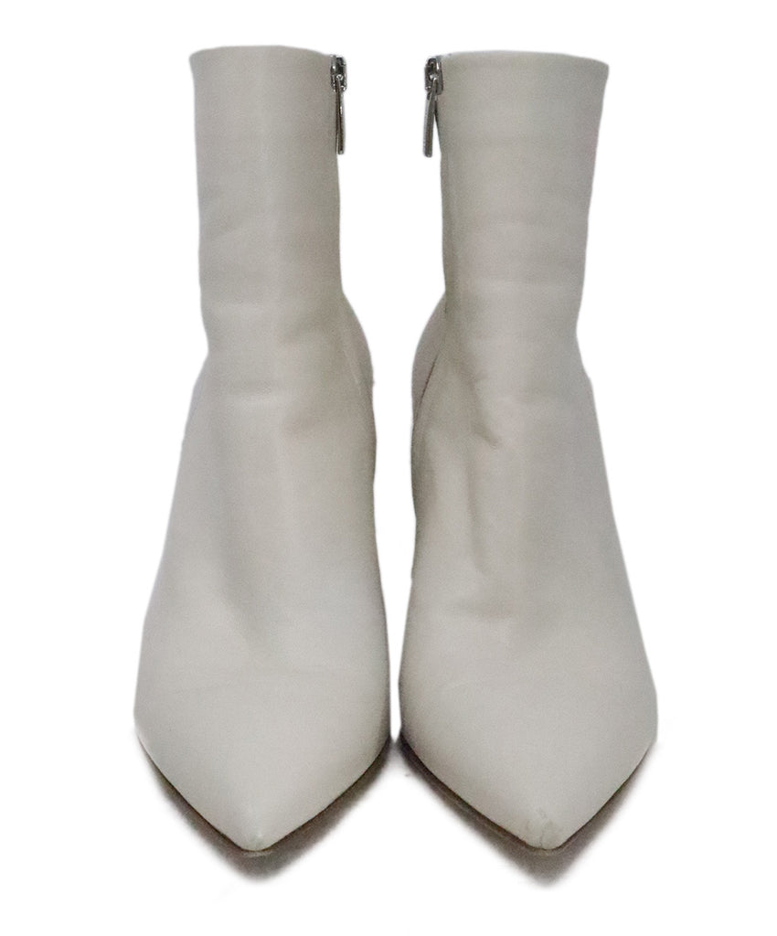 Gianvito Rossi White Leather Booties 3