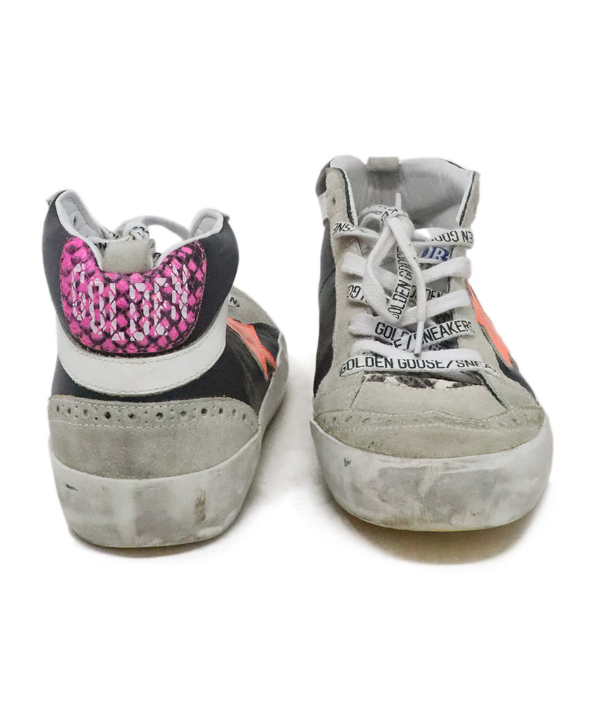 Golden Goose Grey & Black Suede Sneakers 2