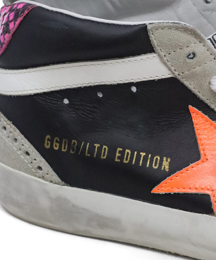 Golden Goose Grey & Black Suede Sneakers 5