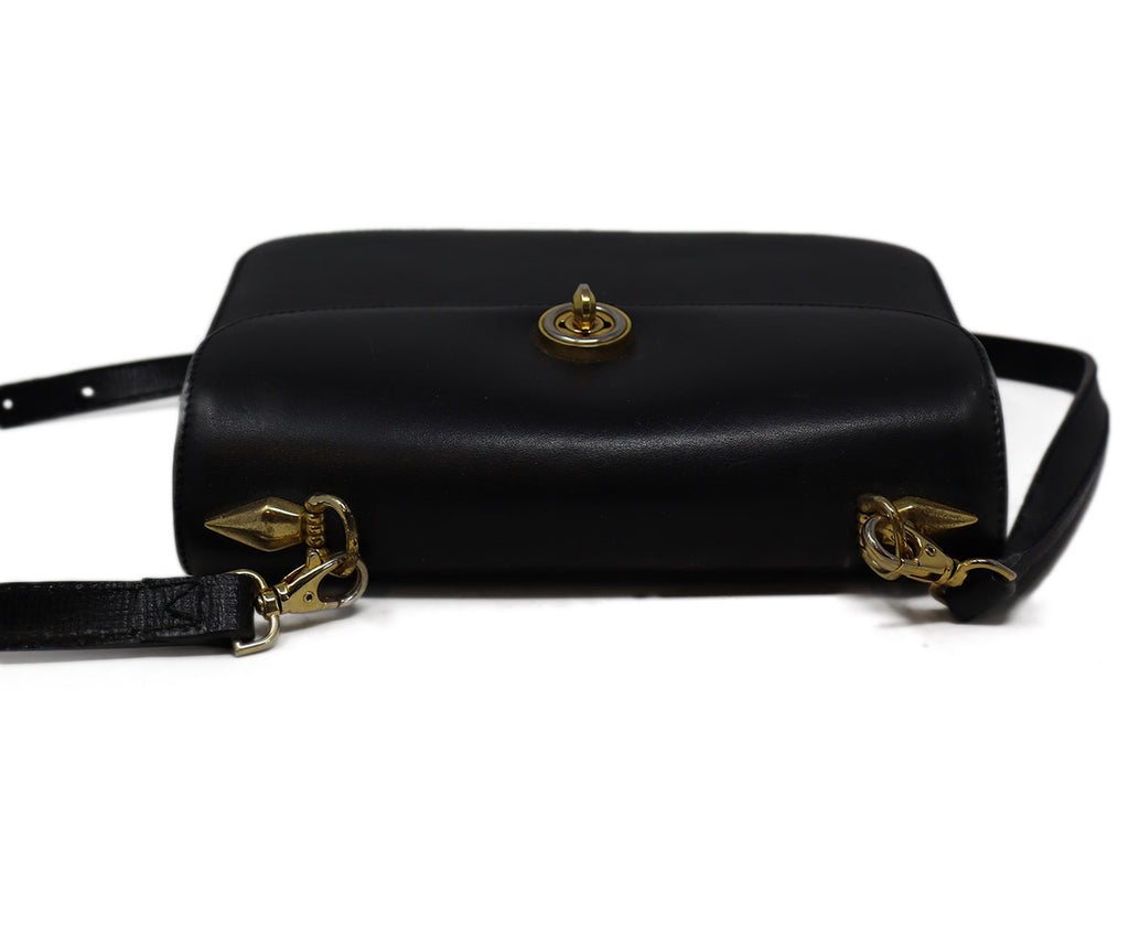 Gucci Vintage Black Leather Crossbody 4