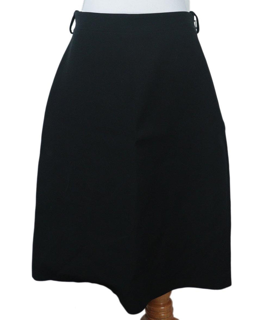 Gucci Black Wool & Silk Skirt 