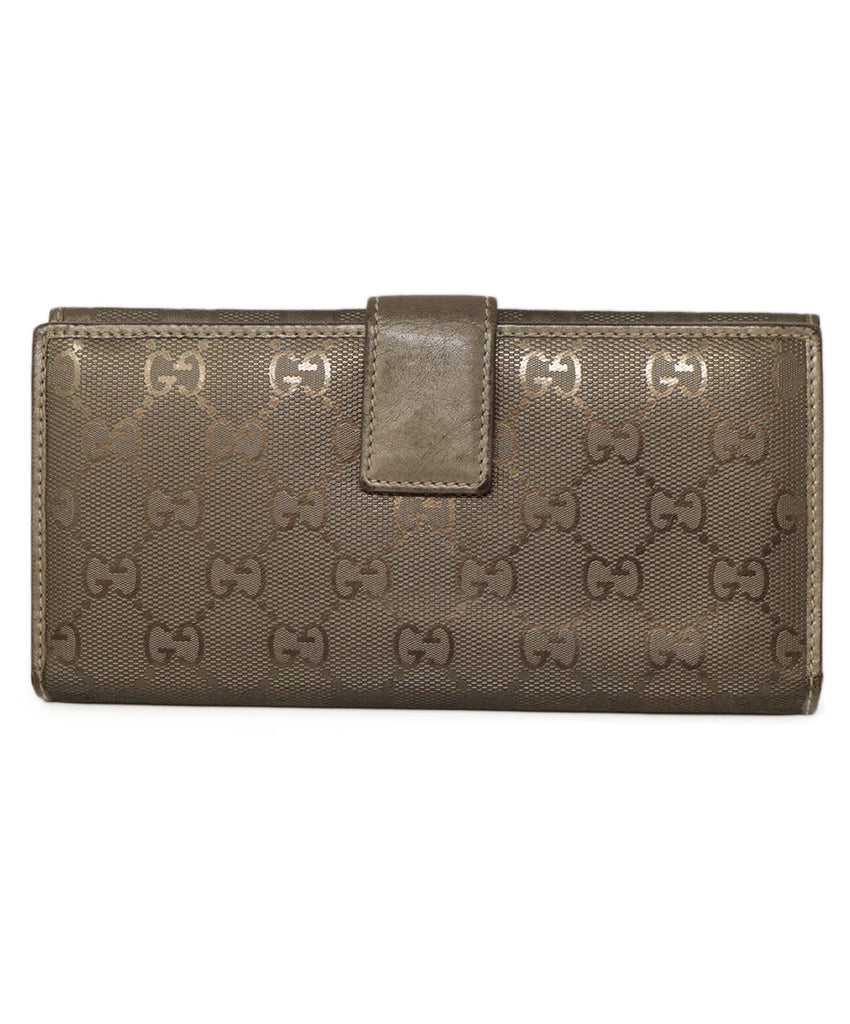 Gucci Bronze Monogram Long Wallet 2