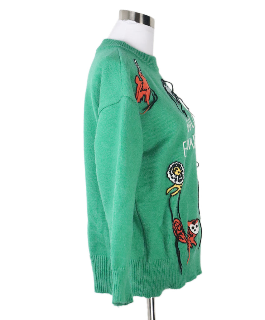 Gucci Eschatology Crewneck Green Black Wool 1