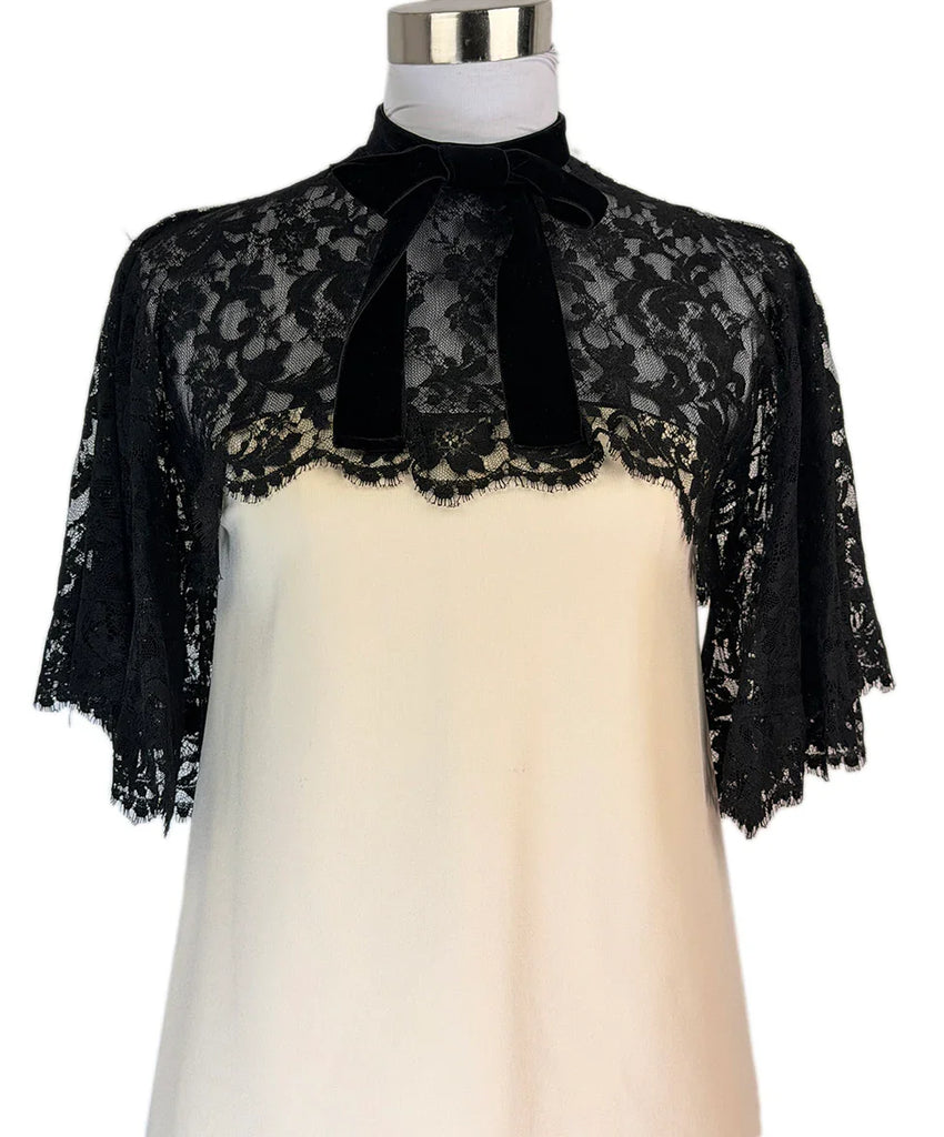 Gucci Ivory Dress w/ Black and Red Lace Trim sz4 l Michael's Luxury  Consignment – Michael's Consignment NYC