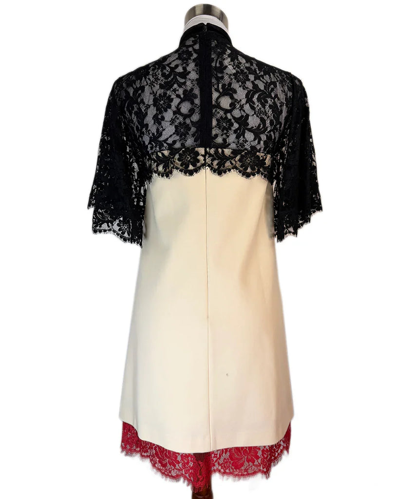 Gucci Ivory Dress w/ Black and Red Lace Trim sz4 l Michael's Luxury  Consignment  Michael's Consignment NYC
