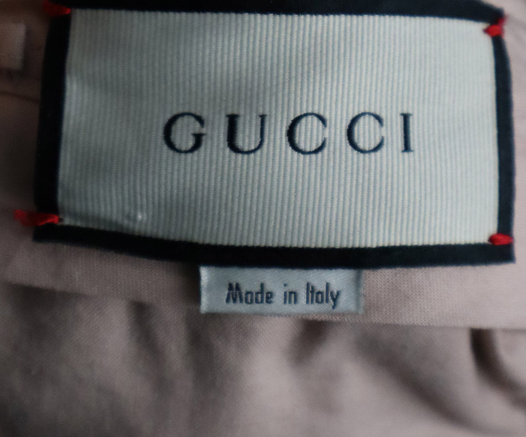 Gucci Navy & White Plaid Silk Pants 2