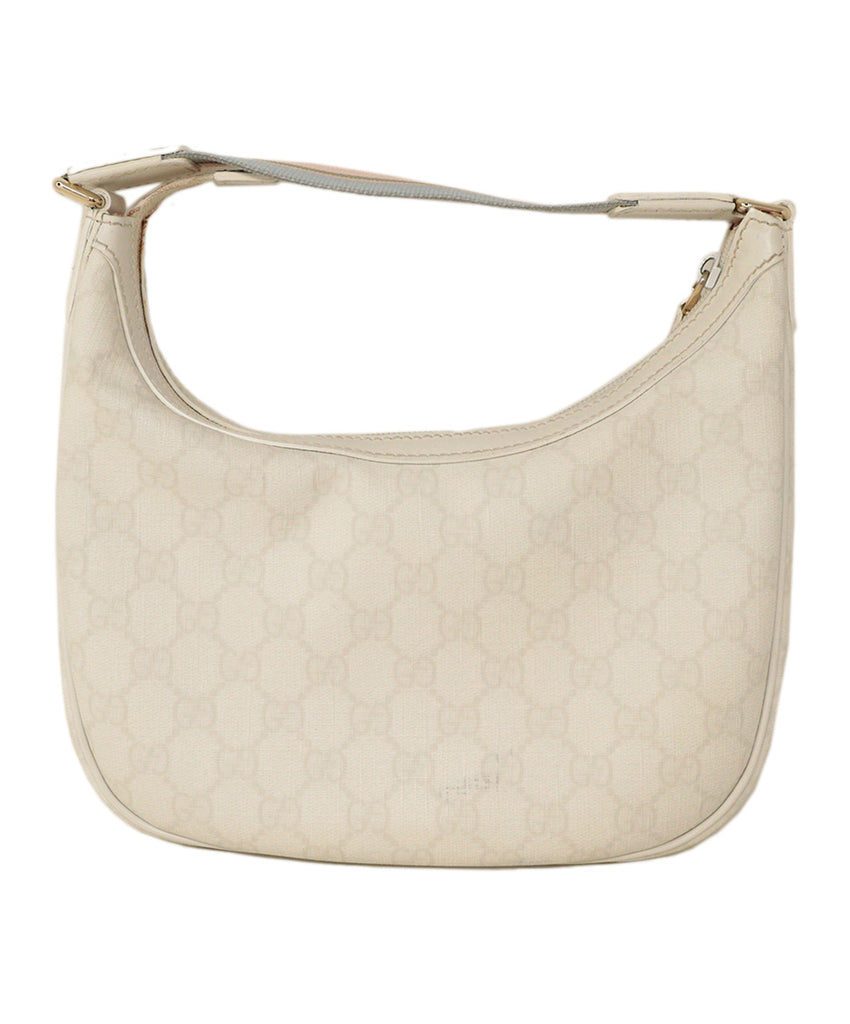 Gucci White Monogram Hobo Bag 2