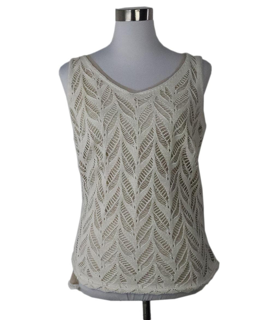 Heart Ivory Crochet Tank Top 