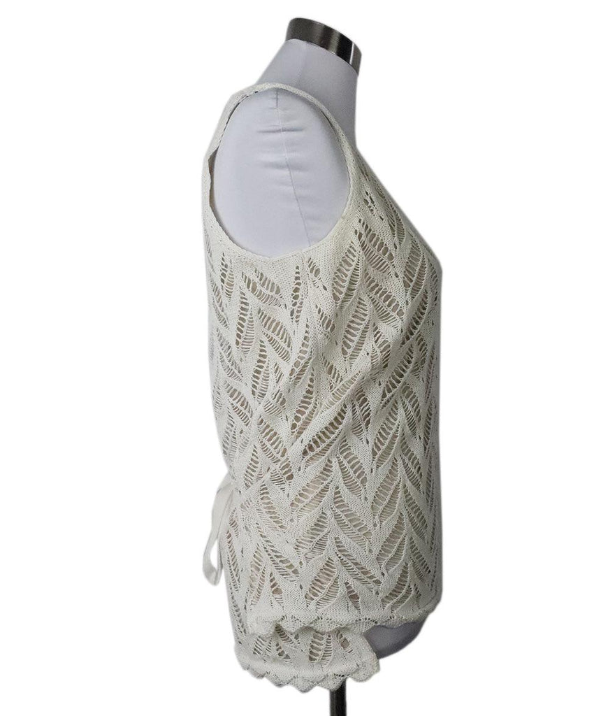 Heart Ivory Crochet Tank Top 1