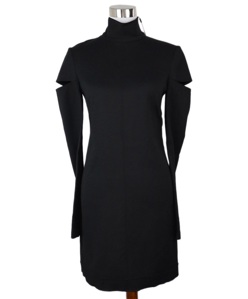 Helmut Lang Black Wool Cutouts Dress 