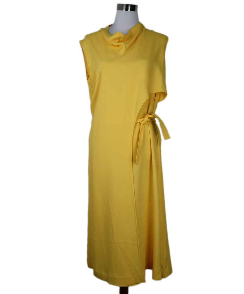 Hermes Yellow Silk Dress 