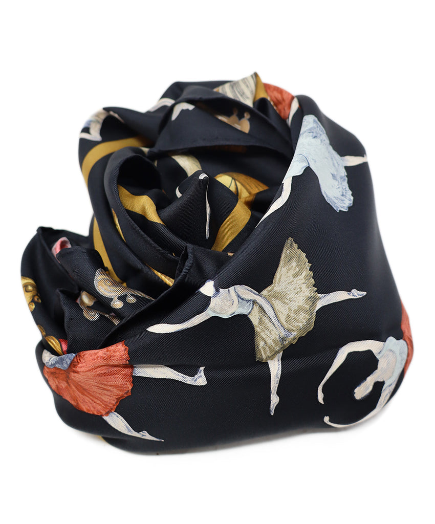 Hermes Ballerinas & Instruments Print Scarf 