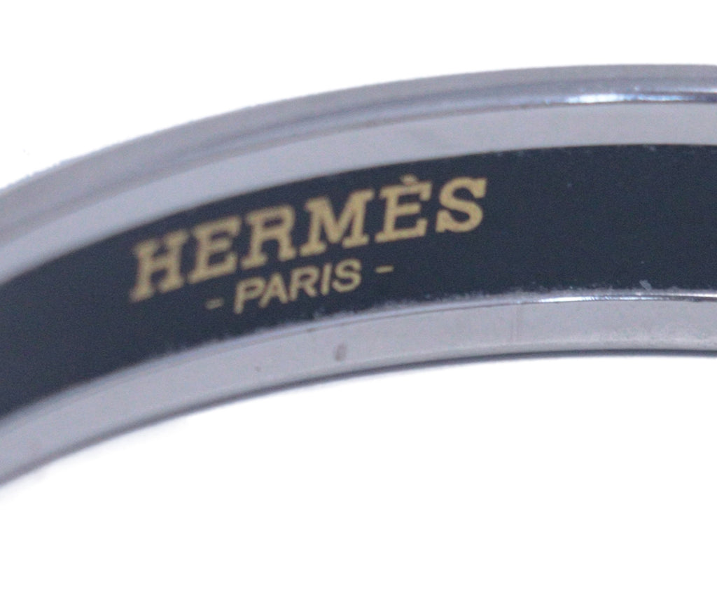 Hermes Blue 65 Small Narrow Bangle 3