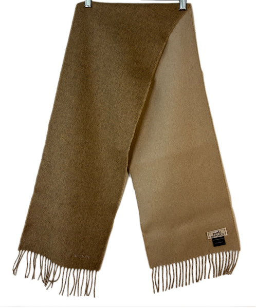 Hermes Tan Neutral Cashmere Scarf l Michael's Luxury Consignment