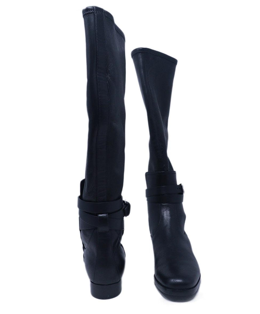 Hermes Black Leather Boots 2