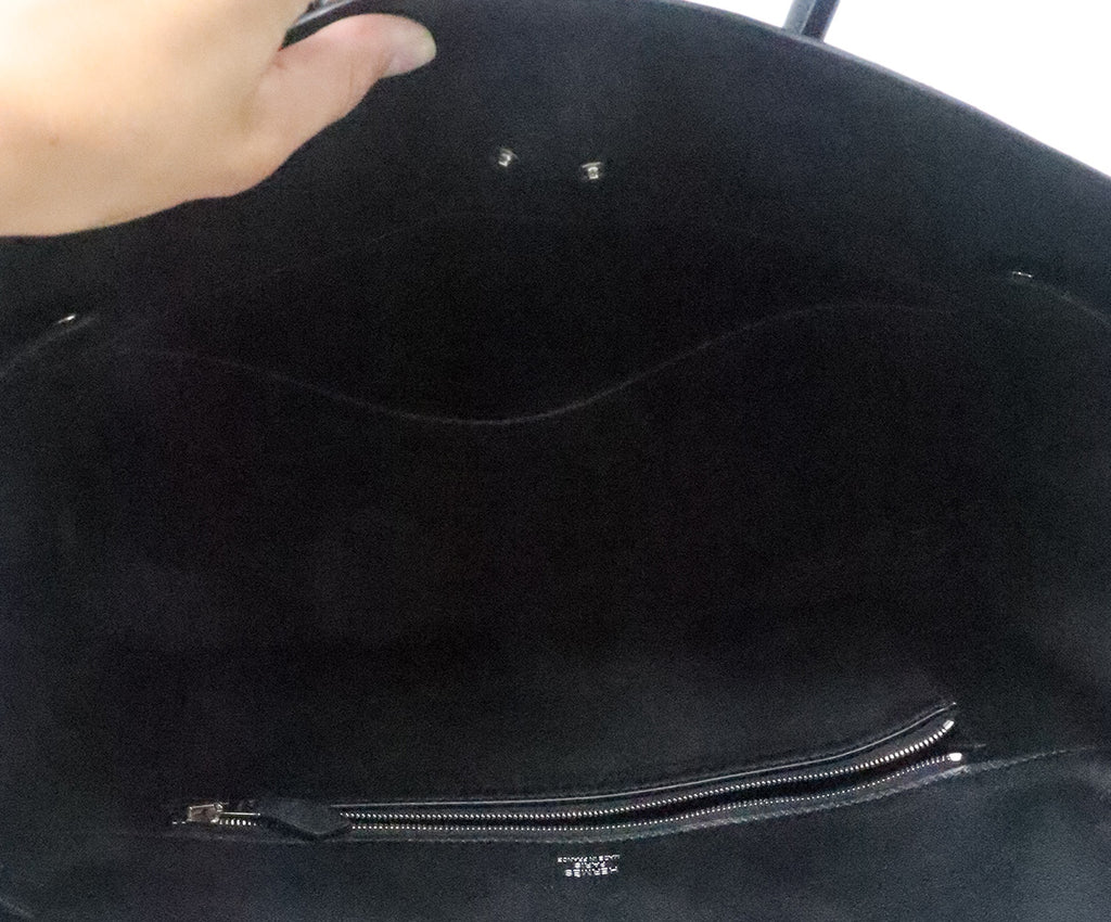 Hermes 35cm Black Leather Shadow Birkin 8