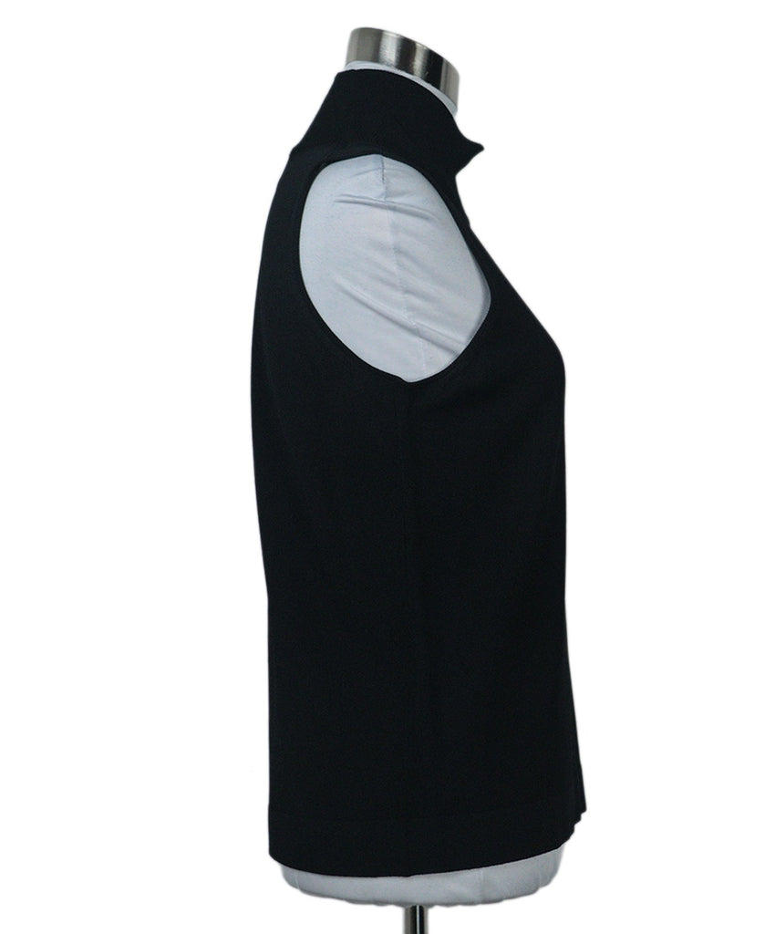 Hermes Black Sleeveless Turtleneck 1