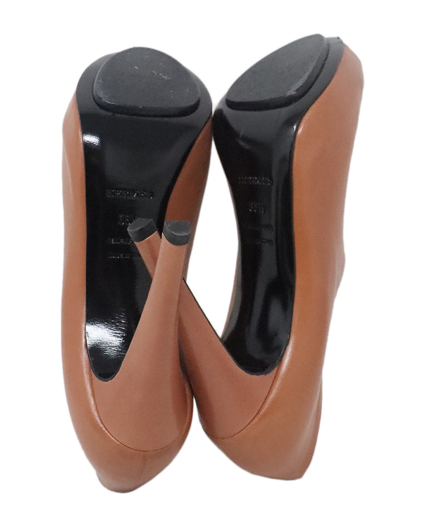 Hermes Tobacco Brown Leather Heels 4