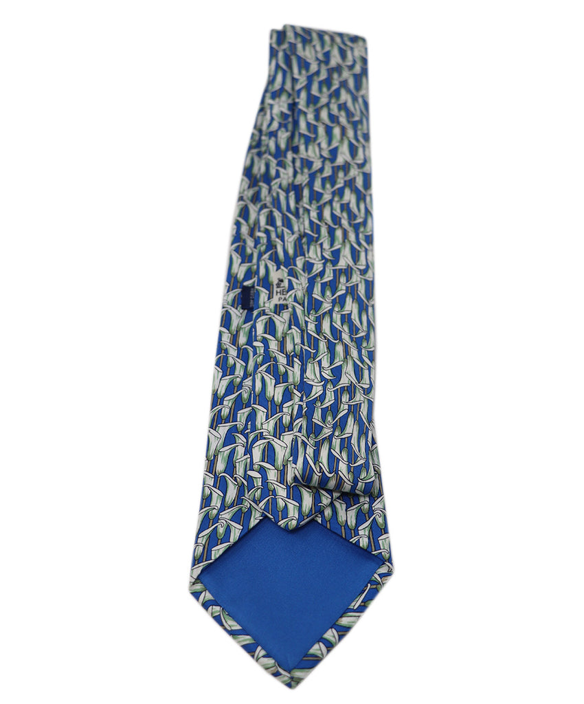 Hermes Calla Lily Tie 1