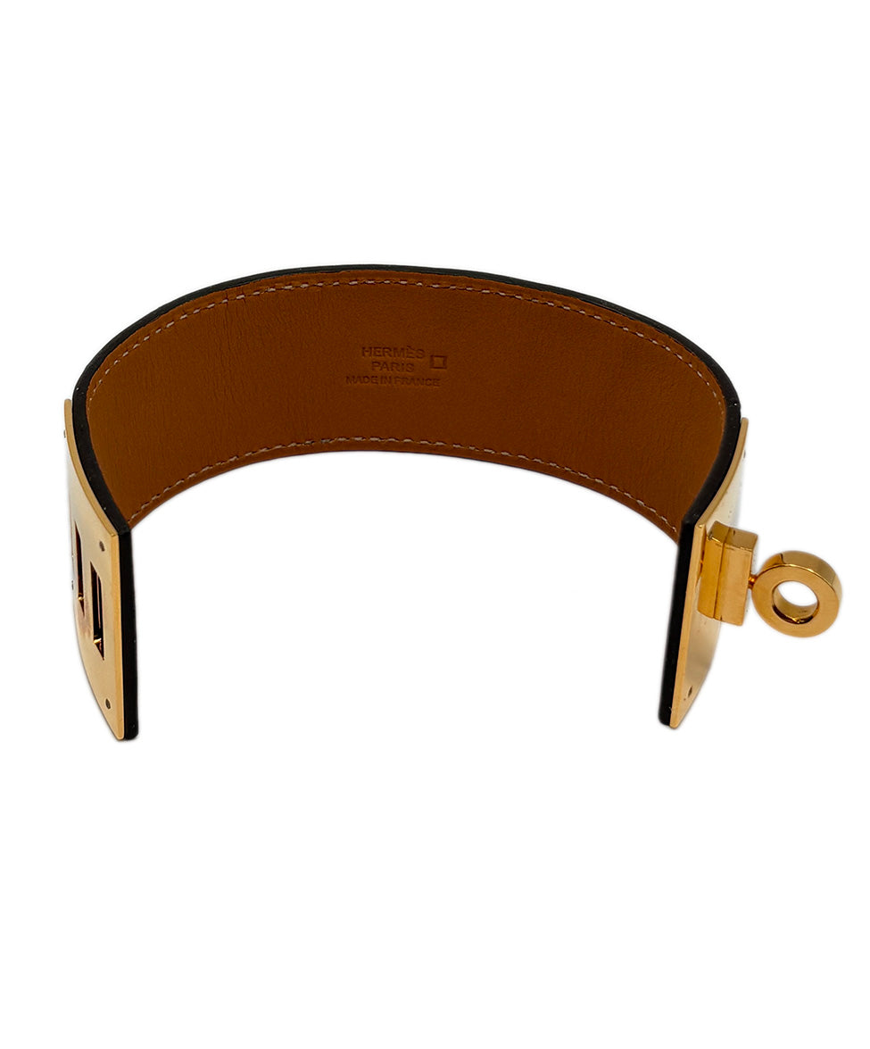 Hermes Blue Alligator Leather Kelly Dog Bracelet l Michael's