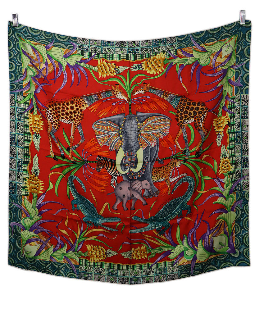 Hermes La Marche Du Zambeze Print Scarf 1