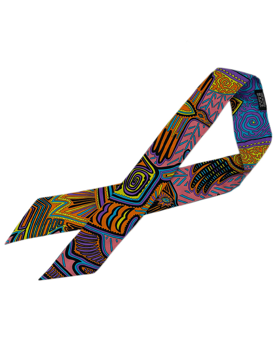 Hermes Twilly Vibrant Multi Color Scarf l Michael's Luxury
